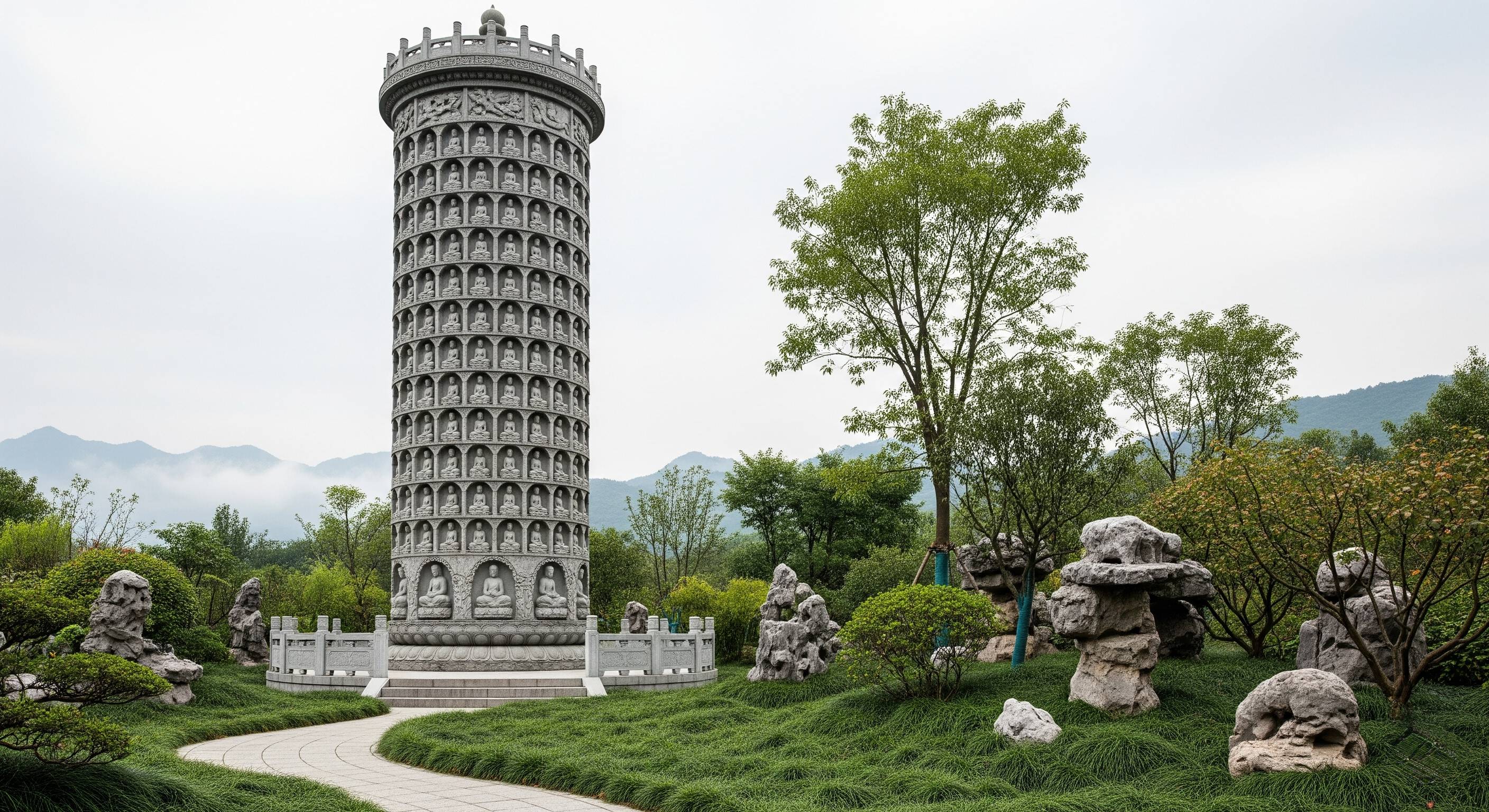 纪念柱 室外纪念场景